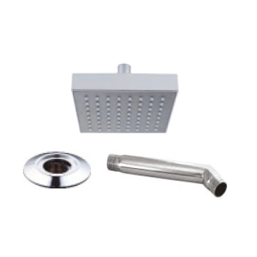 Eden Square ABS Overhead Shower with Shower Arm and Flange